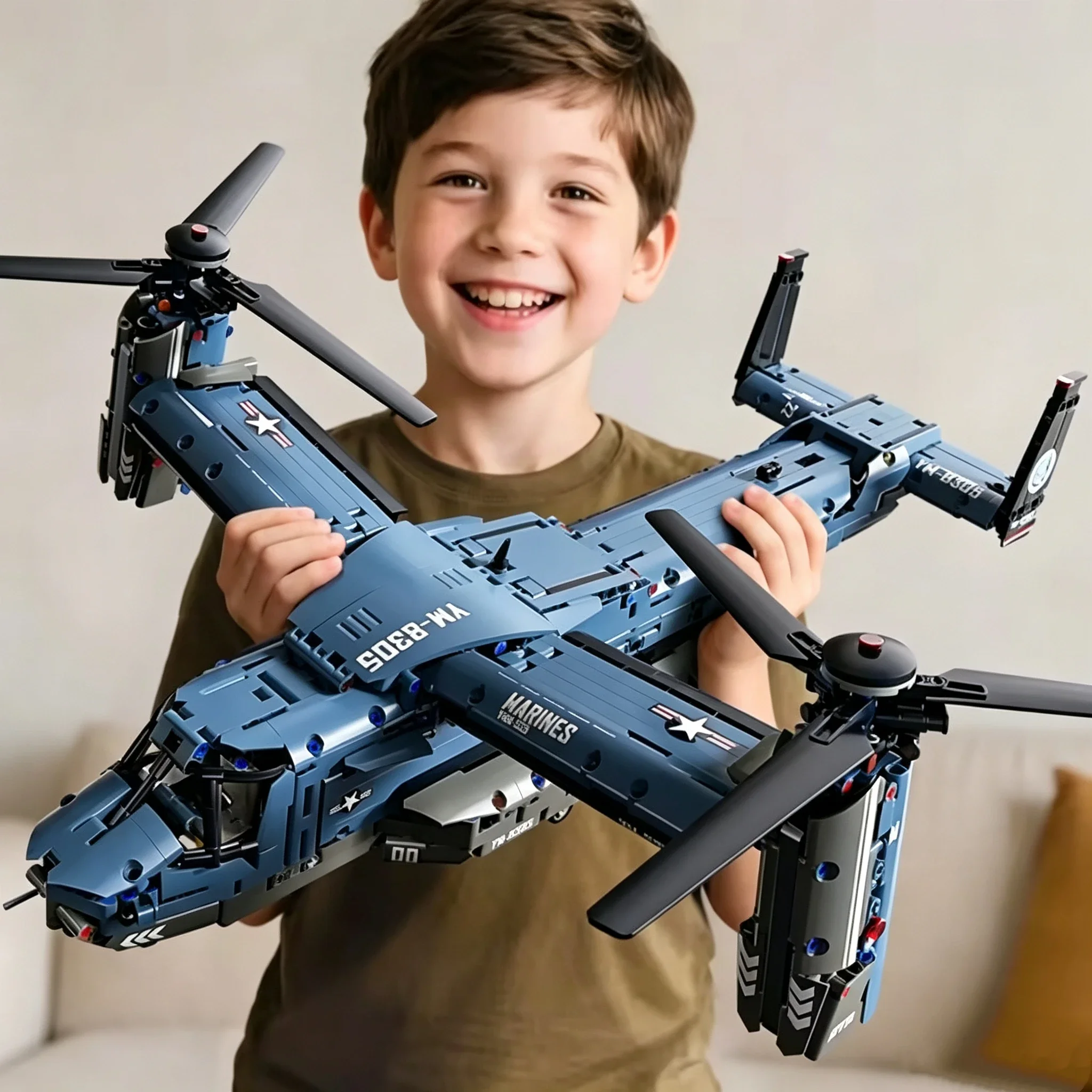 Jjrc Drone X12 - Военный конструктор V-22 Osprey с наклонно-поворотным