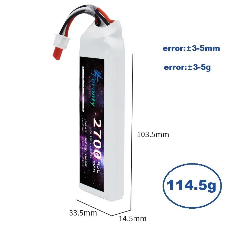 1/3 шт. 2S 7,4 В литий-полимер – обзор и цена Drone Racing Battery