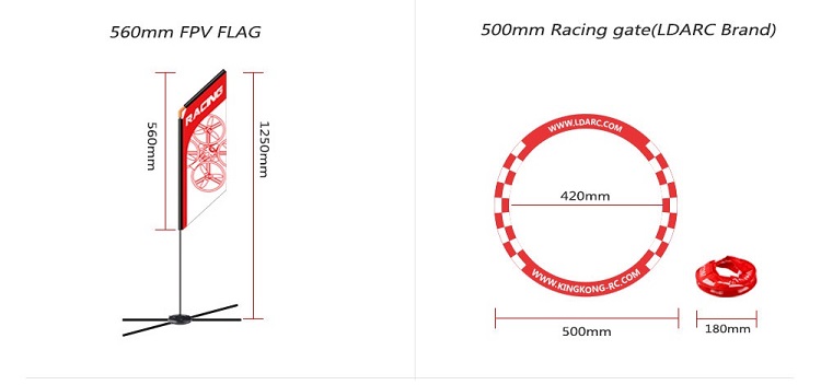 560 мм FPV-дрон-флагшток для г – обзор и цена Drone Racing Flag